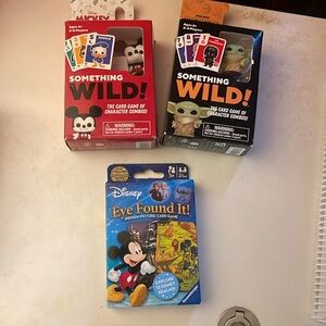 Disney themed card games, set of 3